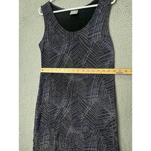 Vintage Rabbit Designs Dress Cardigan Set Womens 12M Blue Metallic Stretch USA - Picture 16 of 16